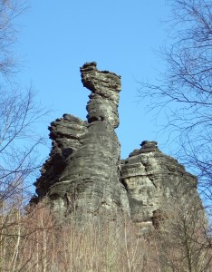 Felsen wie Pferdekopf